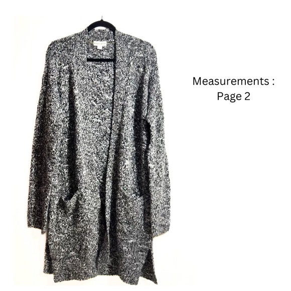 Ava & Viv Coatigan Sweater- Sz: X/14 Full-length Pockets Open-Front Collegiate - Picture 1 of 6